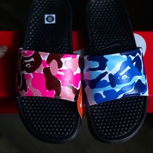 Bape Nike slides custom
